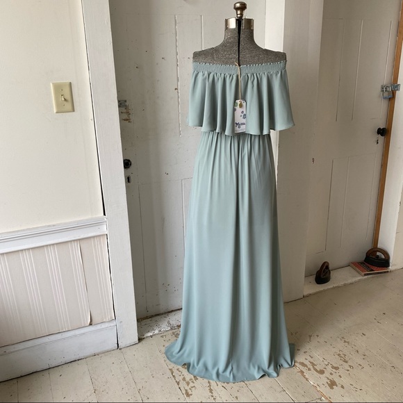 Show Me Your MuMu Hacienda Formal Maxi Dress Sage Green - Picture 8 of 16